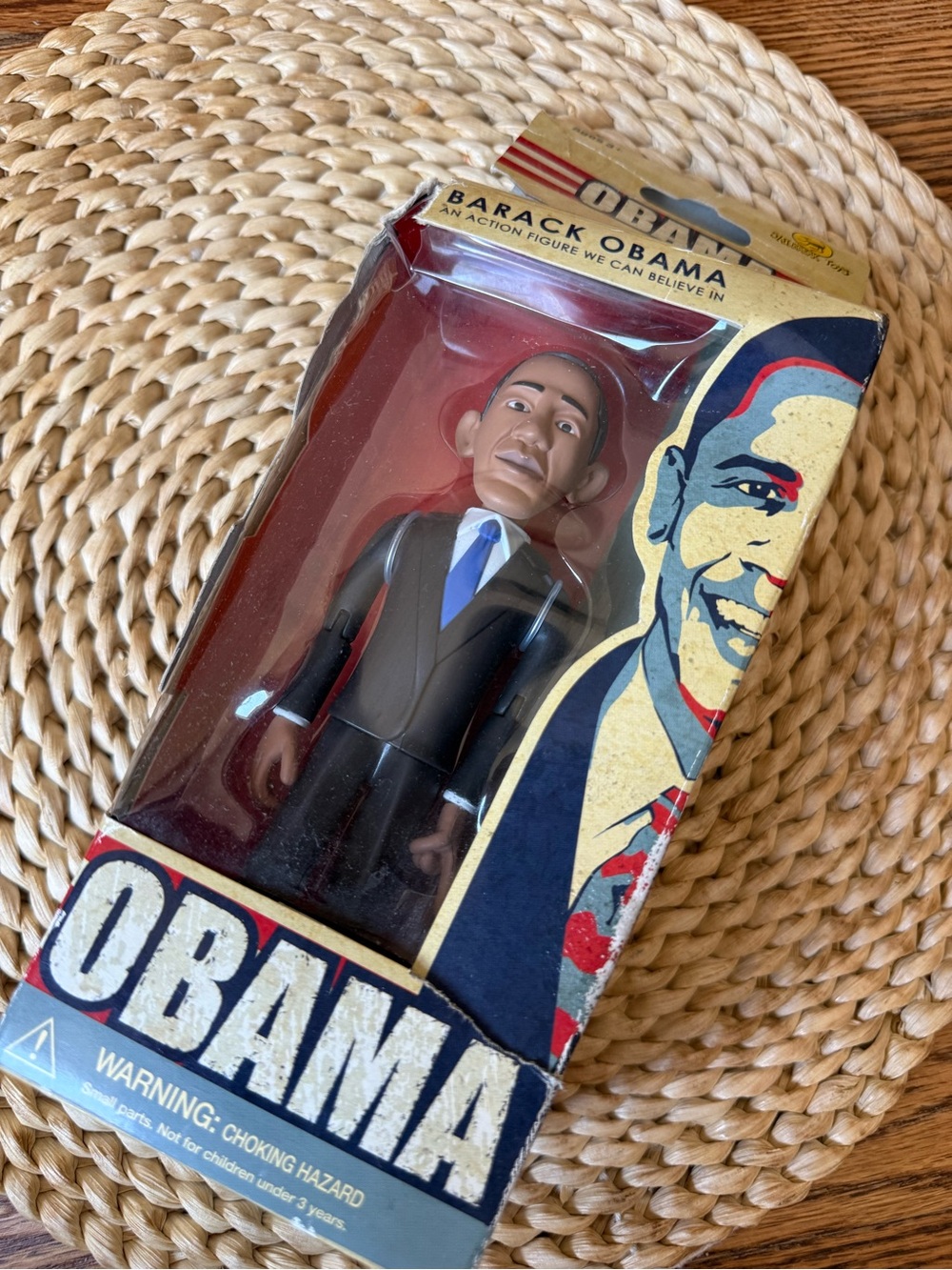 Barack Obama Action Figure - Black Suit with Blue Tie